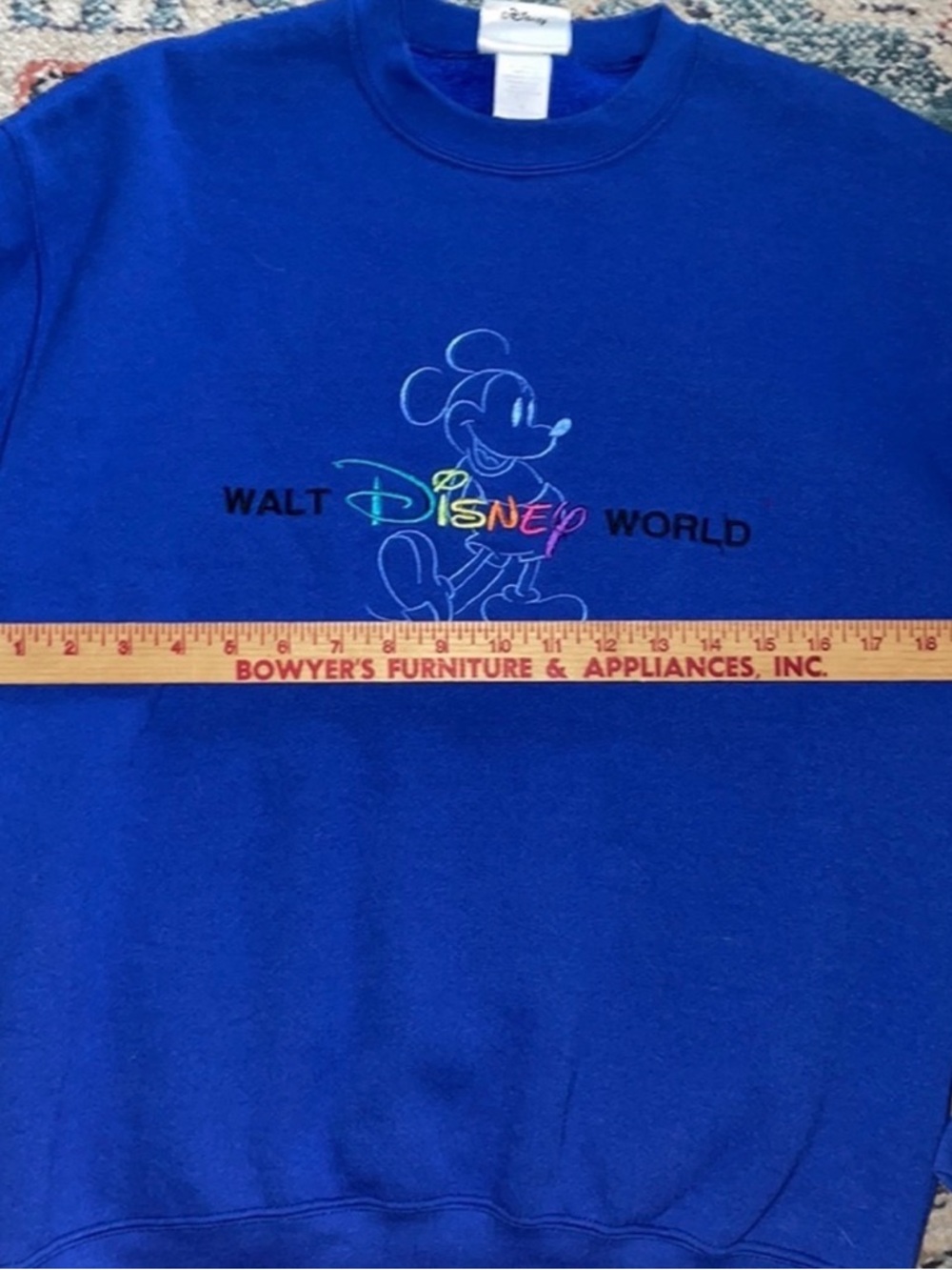 Disney Royal Blue Mickey MEDIUM Walt Disney World Sweatshirt